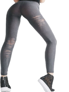 Леггинсы женские ECCELLENTE ECC Panta Strappi Melange серые L/XL