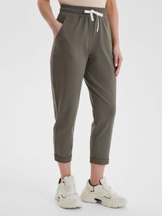 Спортивные брюки женские LAINA S22-W1-751 хаки 56 RU