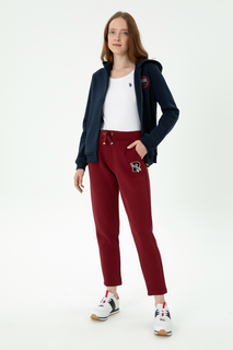 Спортивные брюки женские US Polo Assn G082SZ0OP0NASRA бордовые L