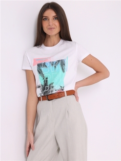 Футболка женская Апрель 269жен001РП белая 88/164