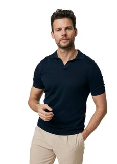 Сорочка Mexx мужская, с воротником поло, ZN1407033M, ярко-синий, размер XXL, 1 шт.