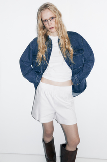 Рубашка женская Befree 2411218009-103 синяя XS