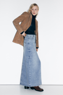 Юбка женская Befree 2411212006-102 голубая L