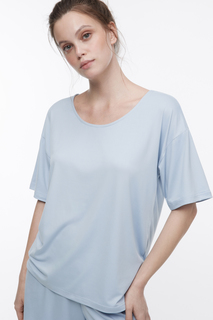 Футболка женская Befree 2411820001-41 голубая L