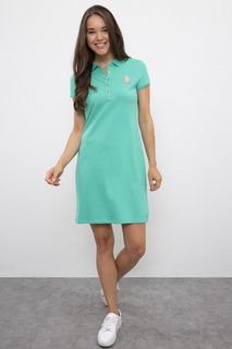 Платье женское U.S. POLO Assn. G082SZ0750MTS02IY09-075 бирюзовое 2XS