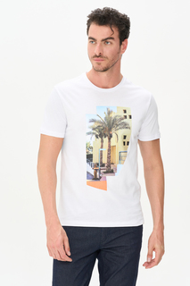 Футболка мужская Cacharel G051SZ0110SANDY белая 3XL