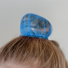 Сеточка для волос INDIGO, SM-329-BL, 9 см голубая