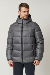 Пуховик мужской Baon B5022702 серый 3XL
