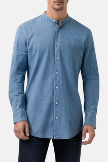 Джинсовая рубашка мужская Pierre Cardin C6 11406.0120 синяя 42