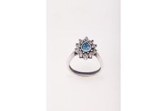 Кольцо из ювелирного сплава р 16 Jenavi h7963040 кристаллы