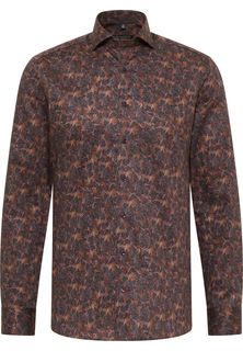 Рубашка мужская ETERNA 4077-58-F182 коричневая 40