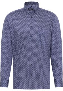 Рубашка мужская ETERNA 4079-18-E19L синяя 43