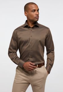 Рубашка мужская ETERNA 3324-27-X18K коричневая 42