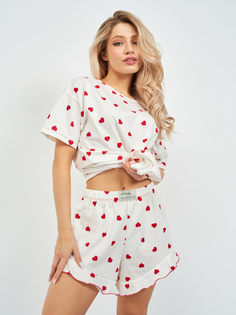 Пижама женская By Otts Home Clothes PSS-00305 белая 50-52 RU