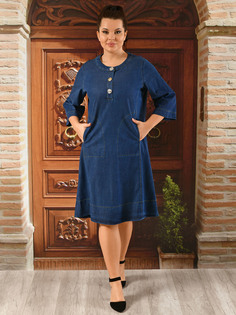Платье женское DARKWIN K-8 синее 54-56 RU