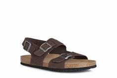 Сандалии мужские GEOX U159VA00032C6024 коричневые 44 EU