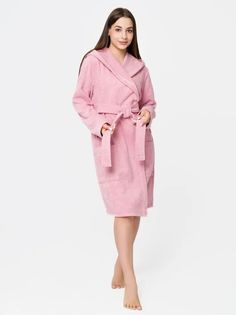 Халат женский Росхалат МЗ-01 розовый 46-48 RU