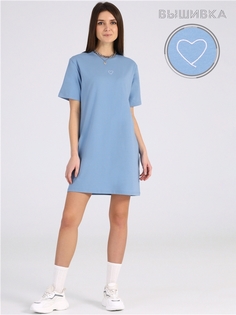 Платье женское Апрель 1ЖПК4264804 голубое 96-100/164