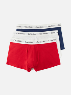 Комплект трусов мужских Calvin Klein Underwear 0000U2664G белых, красных, синих XS