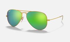Солнцезащитные очки унисекс Ray-Ban RB3025 зеленые