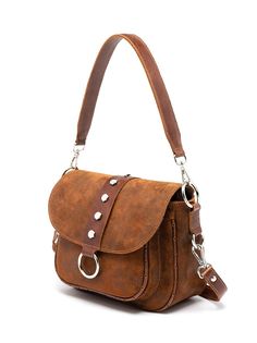 Сумка кросс-боди женская Igermann 22С1098 рыжая, 19х26х12 см