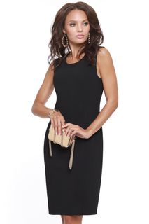 Платье женское DSTrend Изящный силуэт черное 46 RU