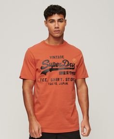 Футболка мужская Superdry M1011697A оранжевая L