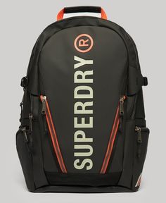 Рюкзак женский Superdry W9110342A черный/оранжевый, 46х33х14 см
