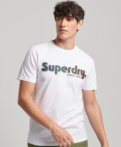 Футболка мужская Superdry M1011756A белая XL