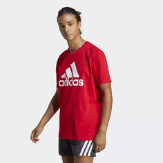 Футболка Adidas для мужчин, IC9352, размер 2XL, бордовая-AETG