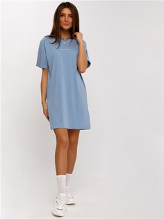 Платье женское Апрель 1ЖПК3963804 голубое 84-92/164