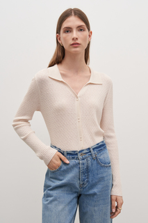 Кардиган женский Finn Flare FAD11159 бежевый XS