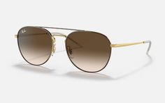 Солнцезащитные очки унисекс Ray-Ban RB3589 коричневые