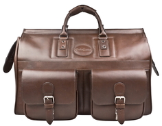 Дорожная сумка мужской Carlo Gattini Fabriano коричневая, 31х48х29 см