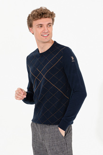 Джемпер мужской U.S. POLO Assn. G081SZ0TK0HERO синий S