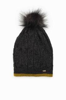 Шапка бини женская US Polo Assn A082SZ0DH0ROSAB серая, one size