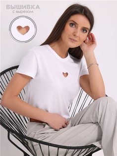 Футболка женская Апрель 1ЖДФК2692001 белая 92/164