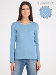 Лонгслив женский Апрель 1ЖДЛД3986001 голубой 88/164