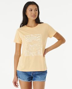 Футболка женская Rip Curl 03TWTE бежевая S
