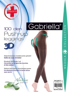 Леггинсы женские Gabriella GAB Push-up 100-172 черные S/M