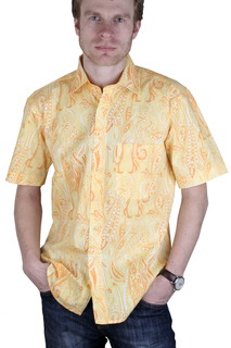 Рубашка мужская Maestro Firebird-2k желтая 38/170-178