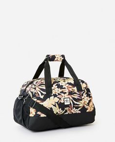 Дорожная сумка женская Rip Curl 006WTB чёрная, 46х32х4 см