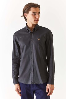 Рубашка мужская US Polo Assn G081SZ0040CEDCOLORREG023K серая L
