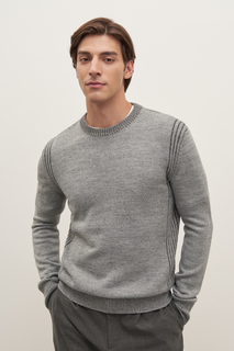 Джемпер мужской Finn Flare FAD21110 серый 2XL