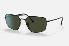 Солнцезащитные очки унисекс Ray-Ban RB3666-002 зеленые