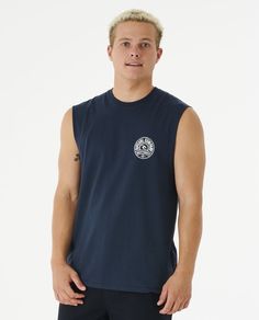 Майка мужская Rip Curl 04PMTE синяя XL