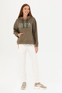 Спортивные брюки женские US Polo Assn G082SZ0OP0NEYA белые L