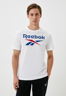 Футболка мужская Reebok Identity Stacked Logo T-Shirt белая XS