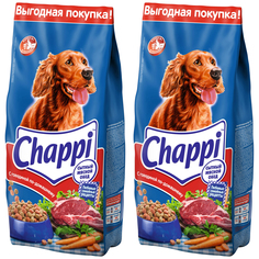 Сухой корм для собак Chappi с говядиной, 2 шт по 15 кг