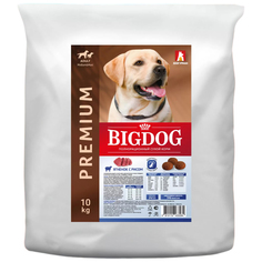 Сухой корм для собак BIG DOG, для средних и крупных пород, ягненок с рисом,10 кг Зоогурман